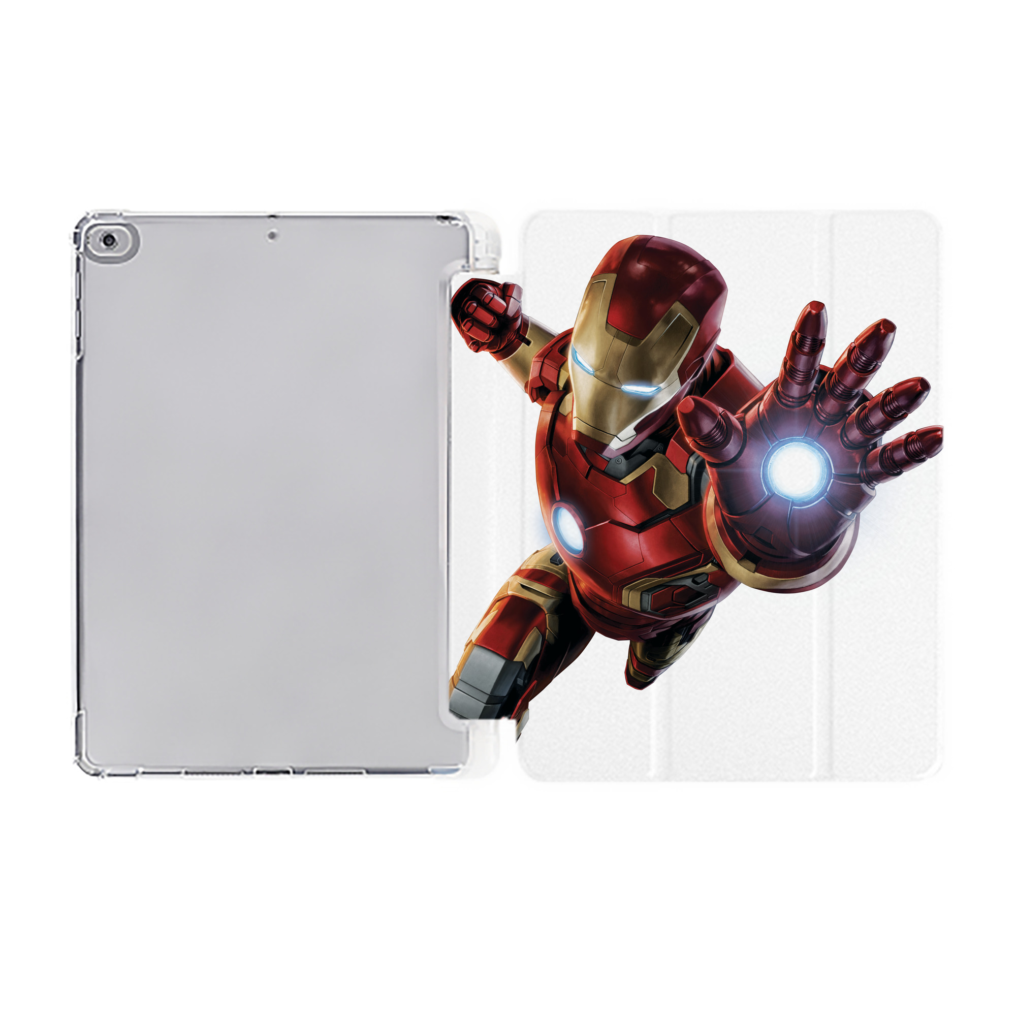 （画像用） アベンジャーズ The Avengers IPad ケース ペン収納付き 三つ折りスタンド PUレザー×シリコン 対応機種9.5/10.5/10.9インチ